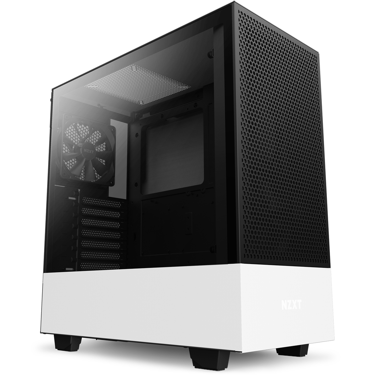 NZXT's tweet image. Imagine not having airflow? hahahaha nope not us! Here’s an airflow case right here with a buncha holes!

nzxt.co/flowyboi