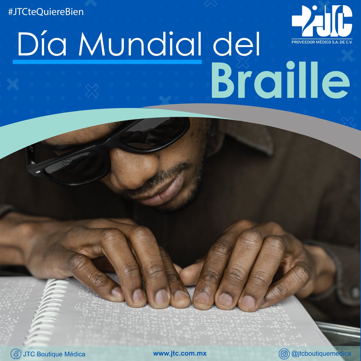 ProveedorMedic's tweet photo. "El Braille es conocimiento, y el conocimiento es poder" 
-Louis Braille
¡Conmemoremos este gran día!
#jtcteqierebien https://t.co/TDxfW0PioF