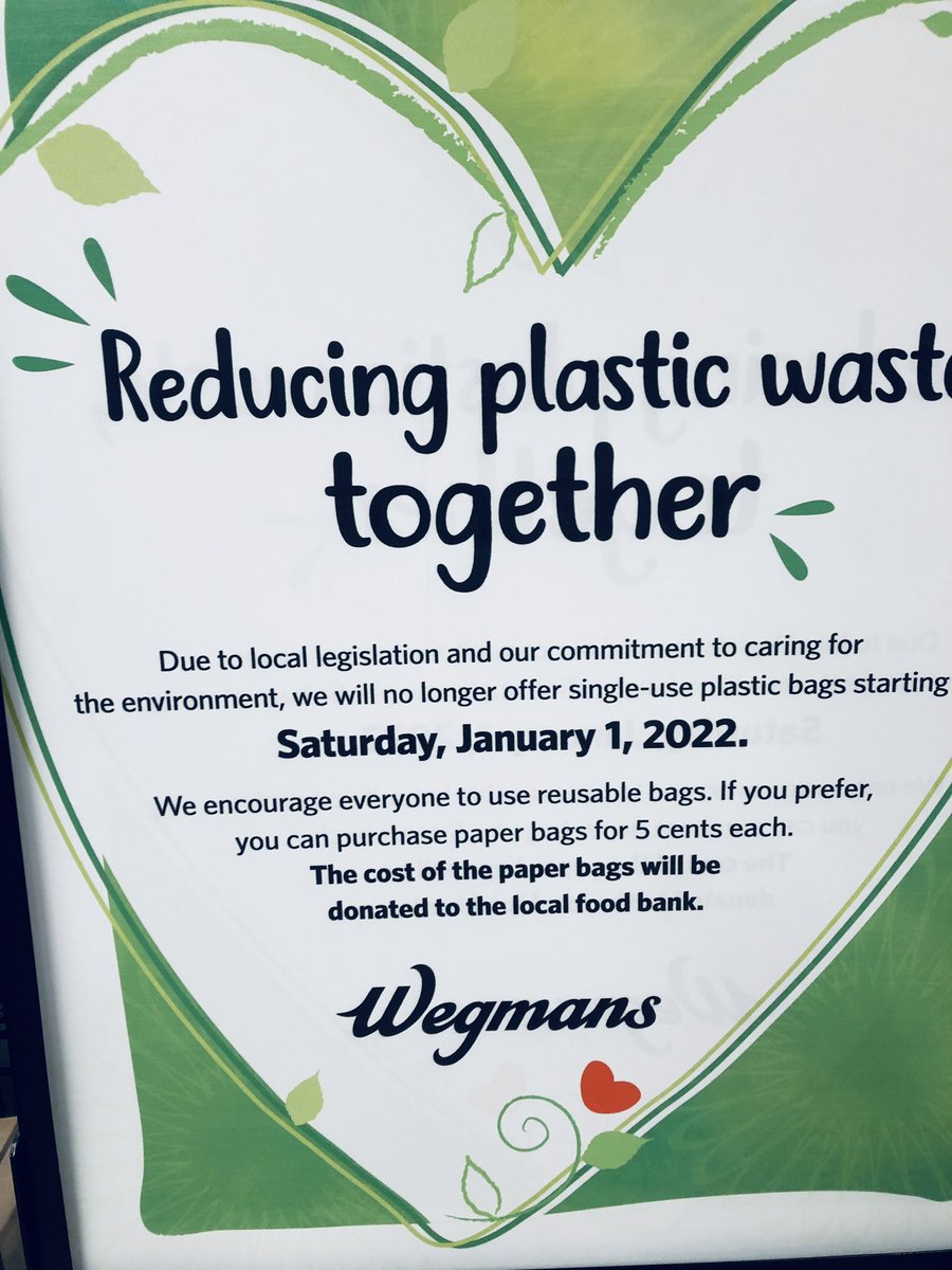 BrianLHawkins's tweet photo. Went to #Wegman’s today to pick up something to fix for lunch and saw this — made me soooo happy. #savetheplanet https://t.co/qWliIkgVMa
