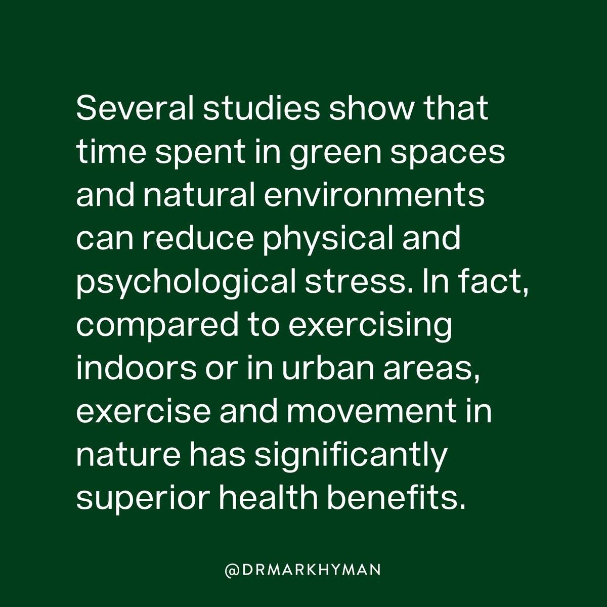 drmarkhyman's tweet photo. What is your favorite way to move outside? https://t.co/HSsnErpXFF