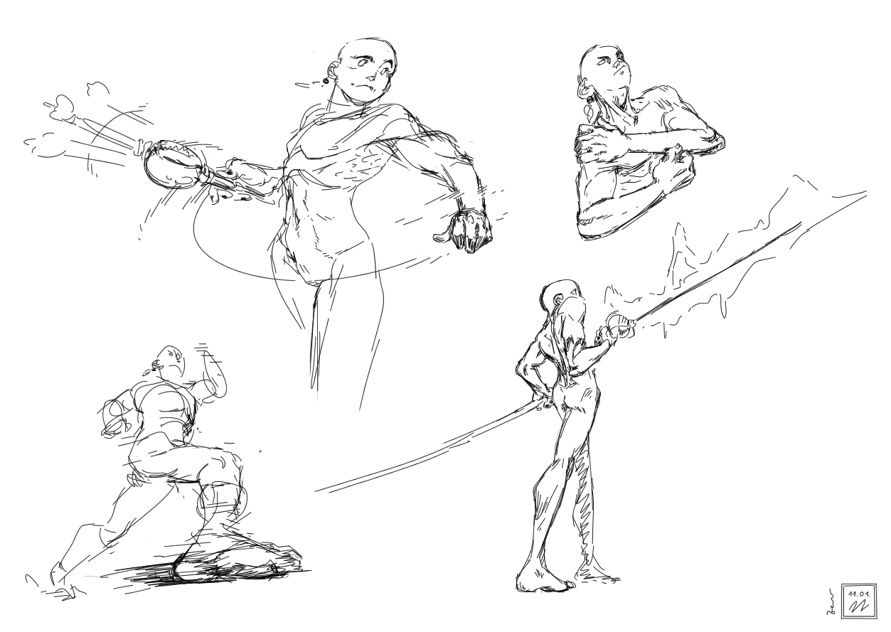Anime Action Poses - Free Drawing References
