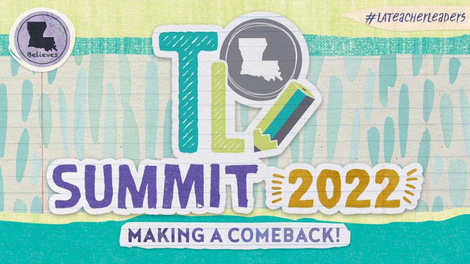 Louisiana educators! 🌟

Are you planning to attend the @La_Believes 2022 Teacher Leader Summit?! The presenter application is now open! 🎉

Find out more at bit.ly/2022TLS
