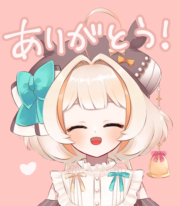 いつもおしゃべりとか、配信とかみてくれてありがとうだよ～⸜(๑'ᵕ'๑)⸝活動がゆっくりであんまりイラストも見せられてないけど、これからも自分のペースでがんばるから、仲良くしてもらえたら嬉しいですっ 