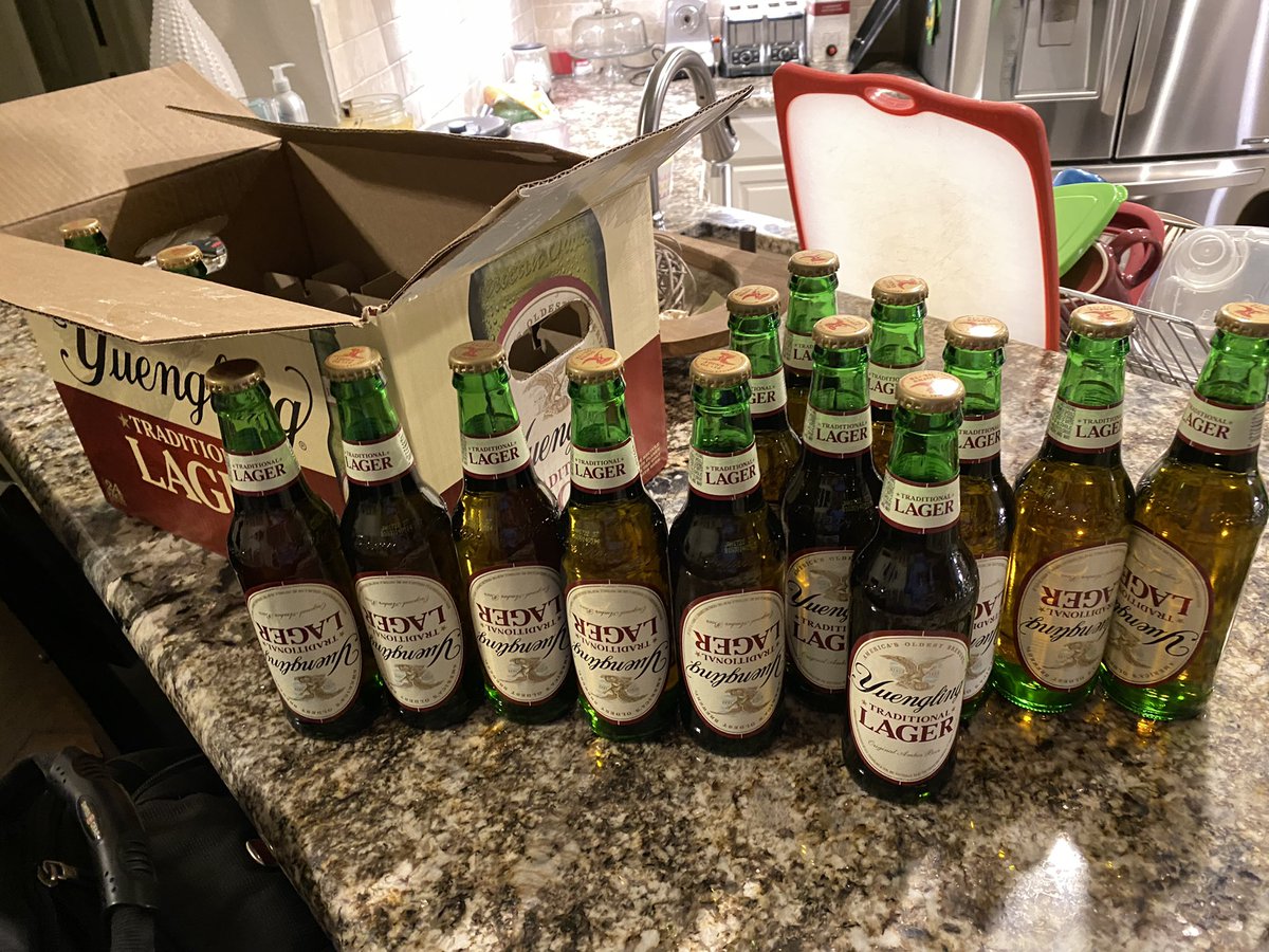 Beau_Jennings's tweet photo. Hey @yuenglingbeer !   Did I win something with these upside down labels?   Is this like the golden ticket with Charlie and the Chocolate Factory? Do I get a brewery?!  #yuengling #beer https://t.co/RyGN5taigP