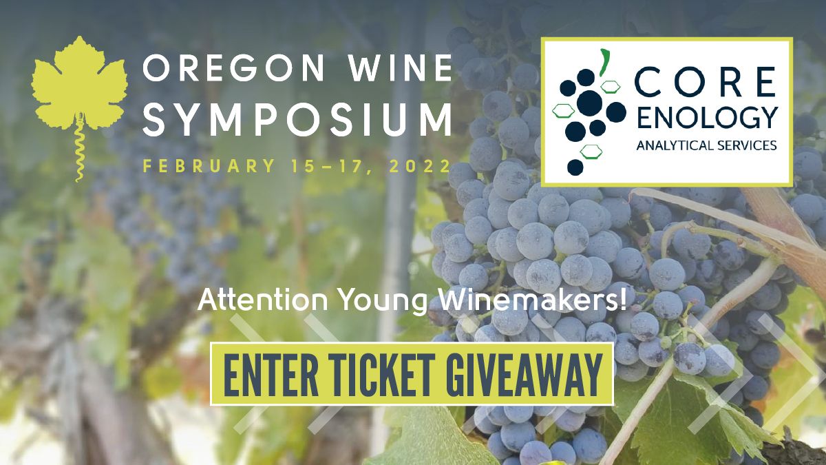 📣Attention Young Winemakers!

10 free tickets to #ORWineSymposium Feb 15-17 are up for grabs from Core Enology! 

Must be 25 yo or less currently working in/considering a career in winemaking production.

Tickets awarded on a 1st come 1st serve basis. 

⇨t.ly/pAeE