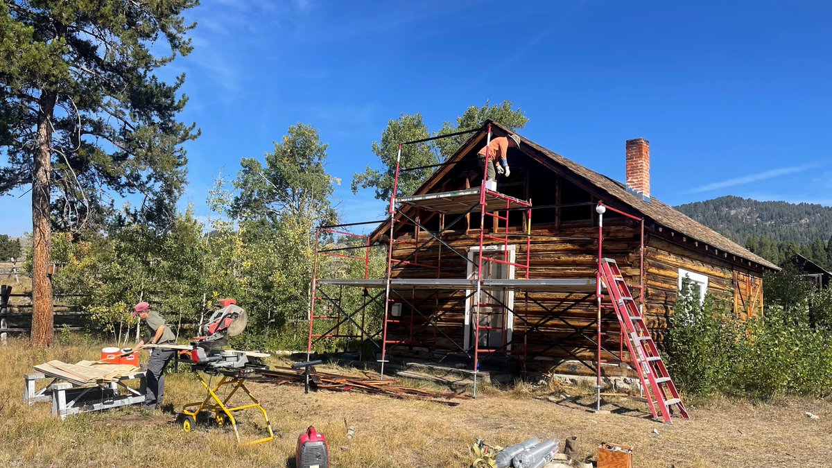We are lucky in Region 1 to have the FS’s only Historic Preservation Team.  Lead Cathy Bickenheuser &amp; Preservation Spec Jackson Poppen help the local FS archaeologists preserve, restore &amp; protect our historic facilities such as barns, bunkhouses, guard stations and fire lookouts