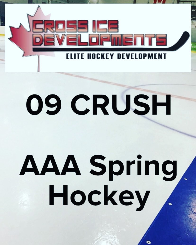 Apply to join our spring 09 CRUSH team! 

👉🏻 Weekly skills sessions &amp; practices
👉🏻 Off-ice athletic and sport-specific development
👉🏻 3 tournaments 
👉🏻 Exhibition games
👉🏻 Professional team apparel

📍Red Deer, AB
🗓 Beginning of April to Beginning of June 

Contact for info!