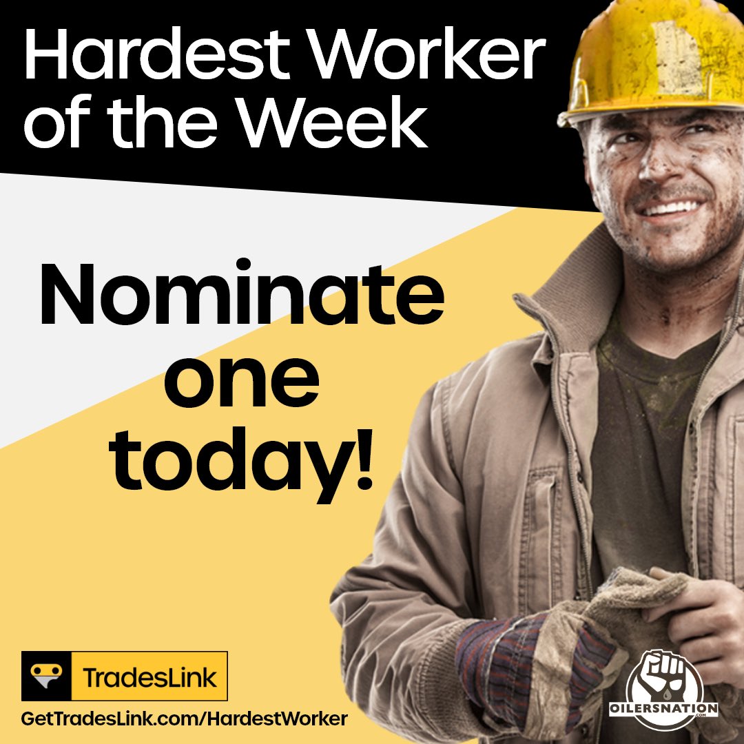 There are a lot of hard-working people out there and they deserve recognition! 

@tradeslink_ wants you to nominate someone that works hard for their chance to win a Jersey, some <a href="/nationgear/">NationGear</a> and GC’s courtesy of our friends at TradesLink!

Nominate: gettradeslink.com/hardestworker

#ad