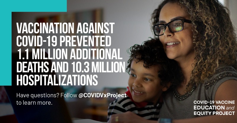 CVEEPSocial's tweet image. Learn more about the importance of COVID-19 vaccination by following @COVIDVxProject on Facebook, Twitter, Instagram and LinkedIn.
