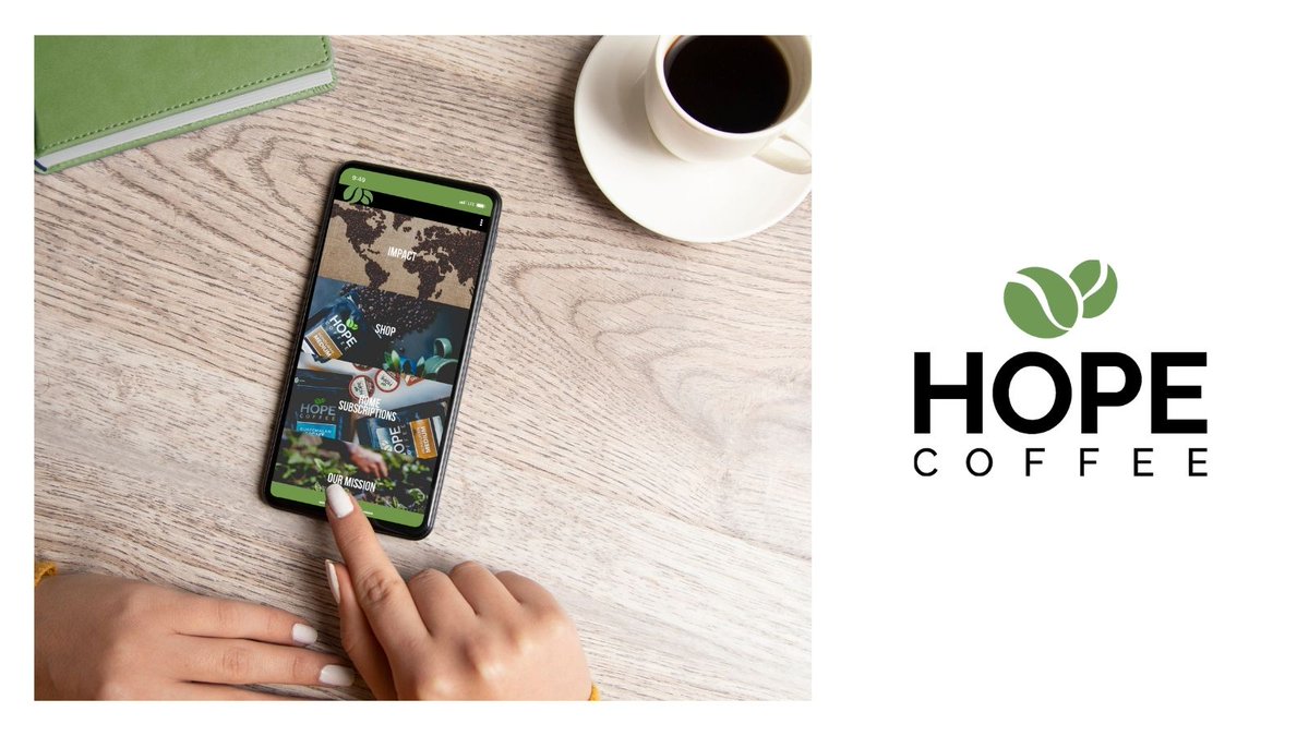 Introducing the HOPE Coffee App!

Read Impact Stories, order coffee with ease and coming soon - manage your
HOPE Coffee Home Subscription!

Now available in the app store!