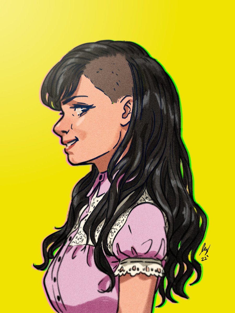 dougiboy_art's tweet photo. El nuevo corte mortal de mi esposita necesitaba su propio dibujo 😏😏
.
#portrait #ilustracion #familyportrait #girlswithshavedheads #wife #dibujo #dougidraws #coolhairstyle https://t.co/zx1Z3EsTwT