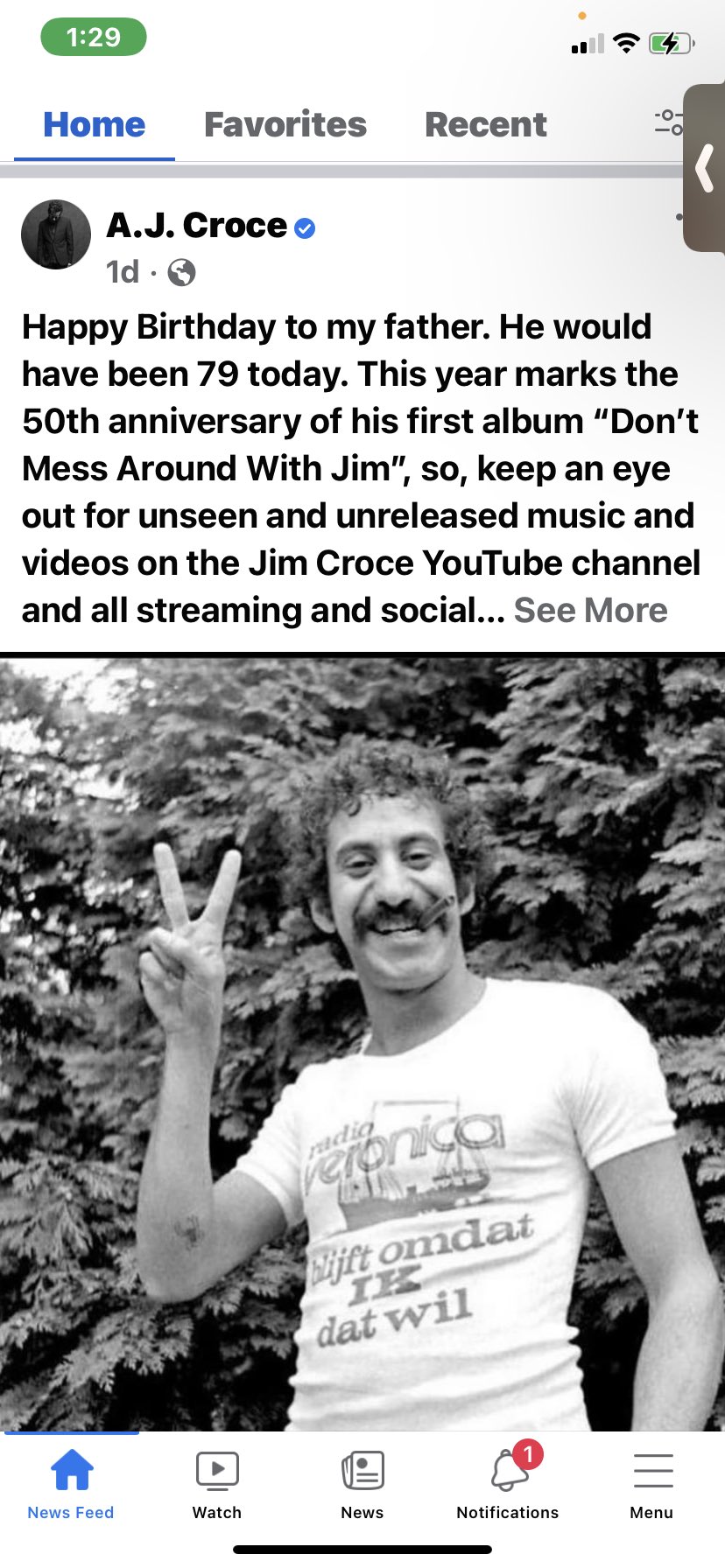 Happy birthday Jim Croce!!! 