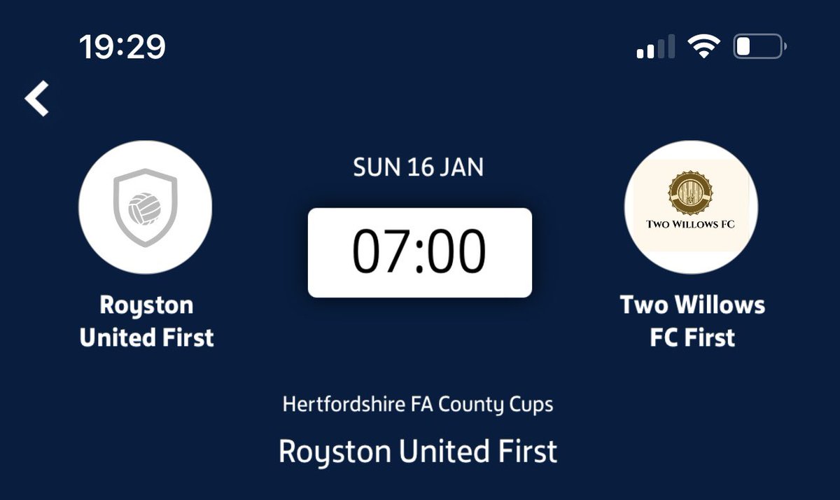 Two Willows FC tweet media