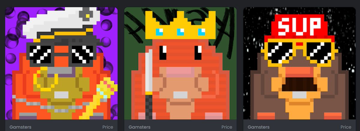 Theres still time to win a free Gamsters NFT!
check the pinned post on my profile for info!
#FreeNFTs #NFTGiveaway #FreeNFT #Gamsters
