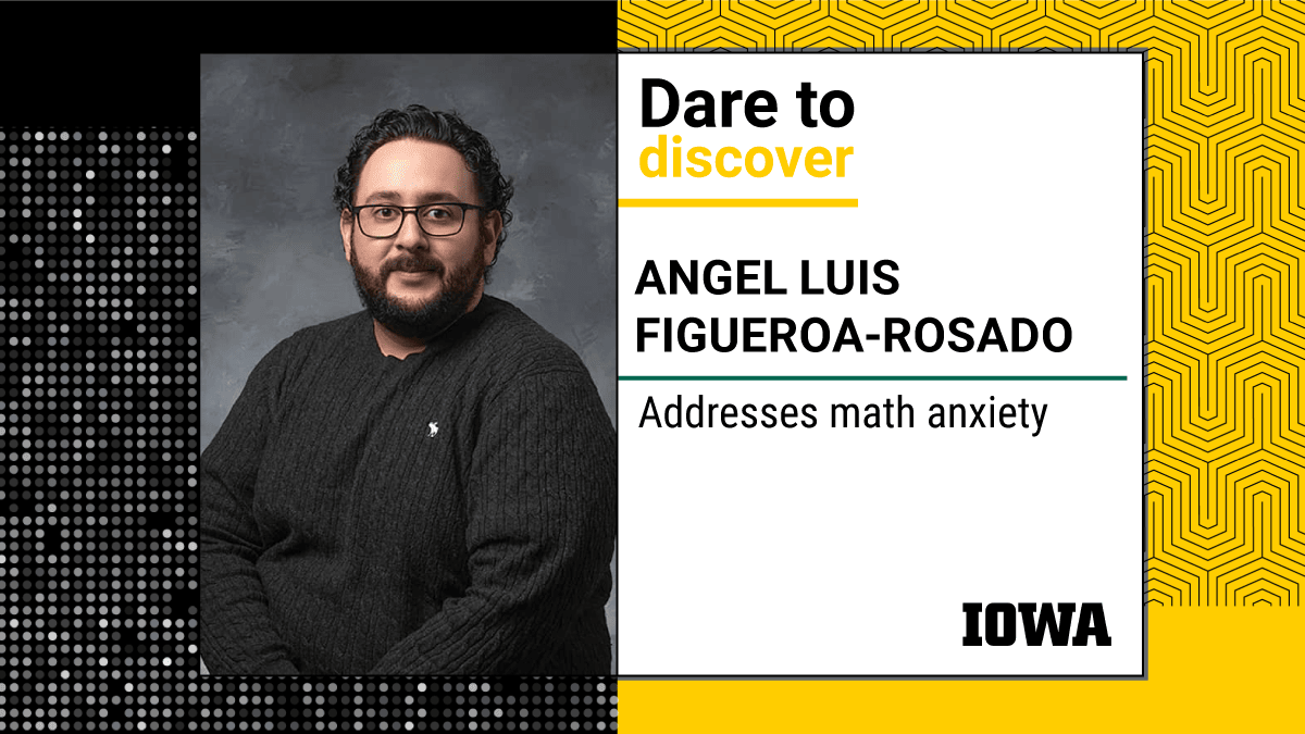 UIowaEducation's tweet photo. @DaretoDiscover is here! Meet Angel Luis Figueroa-Rosado Ph.D. student, Mathematics Education; M.A., Educational Measurement &amp; Statistics whose research focuses on preservice teachers and math anxiety.
More:
https://t.co/mSAAek5qtf https://t.co/KN1hD35ojQ