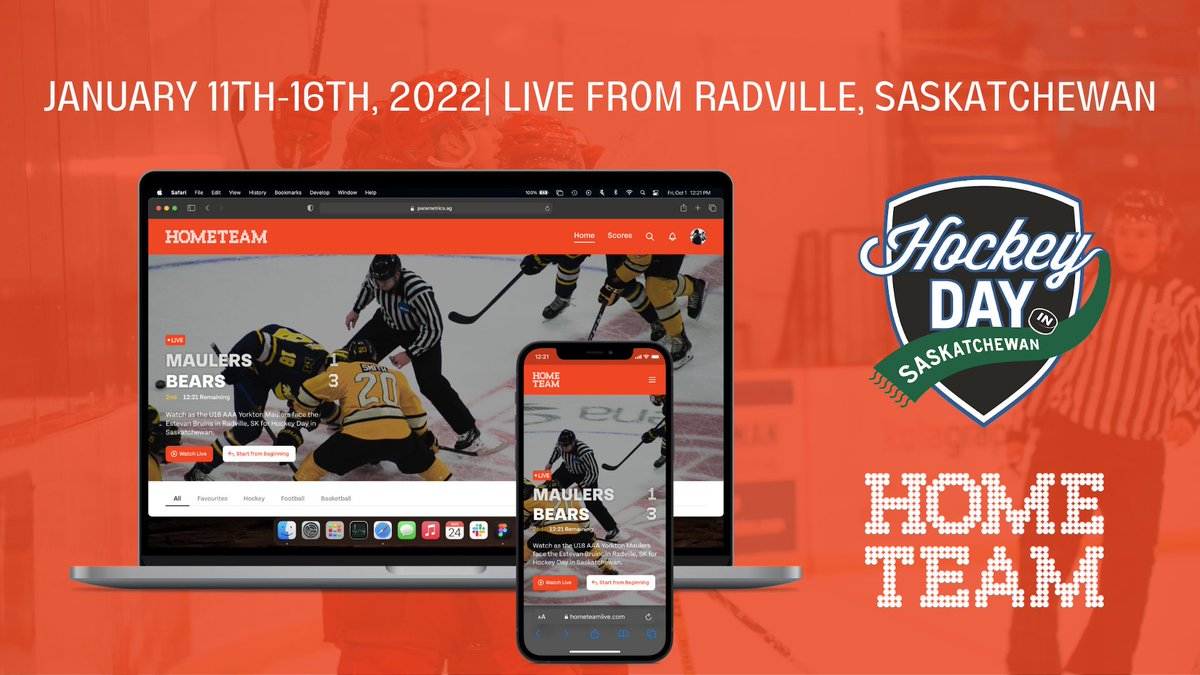 🏒🔴Get ready for <a href="/HockeyDayinSask/">Hockey Day in Saskatchewan</a>! 🔴🏒

WATCH all the games LIVE on app.hometeamlive.com!

We're also giving away 2 FREE nights at any <a href="/CanaltaHotels/">Canalta Hotels</a> in SK, along with a HomeTeam hoodie! To enter you must:
1. Retweet this Tweet
2. Follow <a href="/CanaltaHotels/">Canalta Hotels</a> &amp; @HomeTeam_Live!