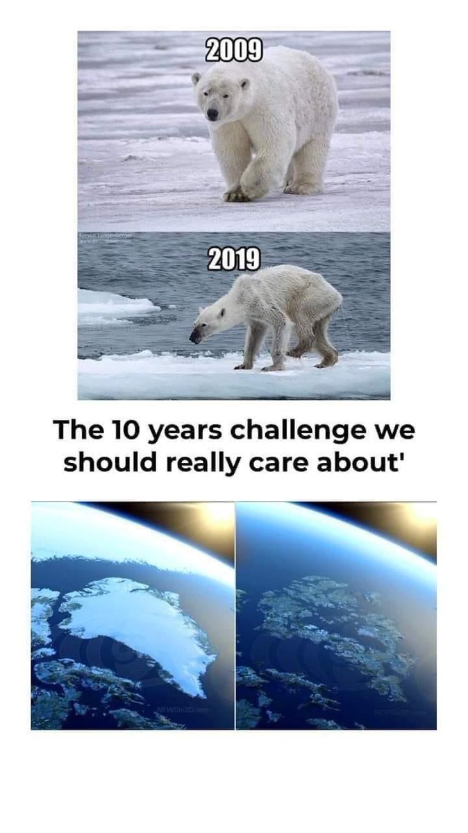 #GlobalWarming #10yearchallenge
