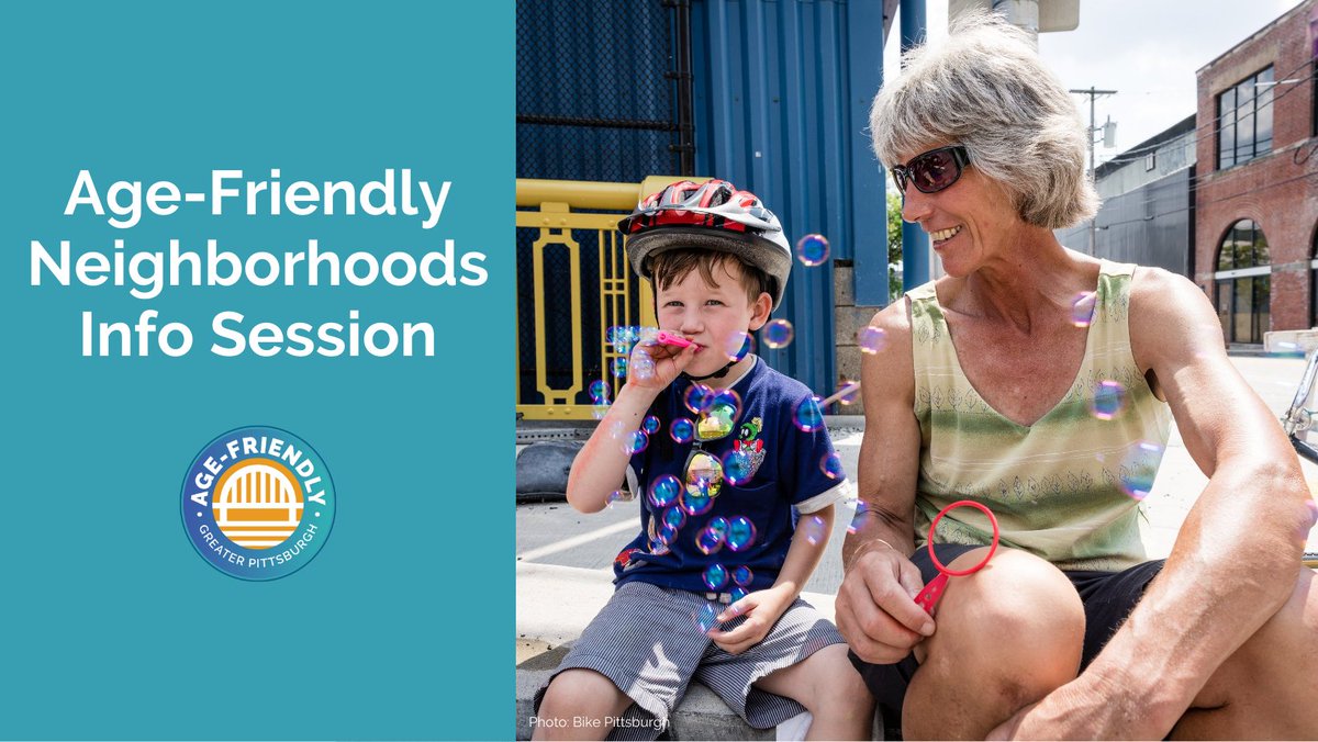 Age-Friendly Greater Pittsburgh (@agefriendlypgh) on Twitter photo <a href="/AlleghenyCounty/">Michael Van Thiel</a> <a href="/SWPPAging/">SWPPA</a> <a href="/livelypgh/">Lively Pittsburgh</a> <a href="/Pittsburgh/">City of Pittsburgh</a> <a href="/Allegheny_Co/">Allegheny County</a> <a href="/AARPLivable/">AARP Livable Communities</a> Want to chat about ideas for your neighborhood? Attend one of our information sessions:
January 19, 5:30-6:30 p.m. Register at: tinyurl.com/Neighborhoods1
January 20, 3-4 p.m. Register at: tinyurl.com/Neighborhoods2 <a href="/AlleghenyCounty/">Michael Van Thiel</a> <a href="/SWPPAging/">SWPPA</a> <a href="/livelypgh/">Lively Pittsburgh</a> <a href="/Pittsburgh/">City of Pittsburgh</a> <a href="/Allegheny_Co/">Allegheny County</a> <a href="/AARPLivable/">AARP Livable Communities</a> Want to chat about ideas for your neighborhood? Attend one of our information sessions:
January 19, 5:30-6:30 p.m. Register at: tinyurl.com/Neighborhoods1
January 20, 3-4 p.m. Register at: tinyurl.com/Neighborhoods2