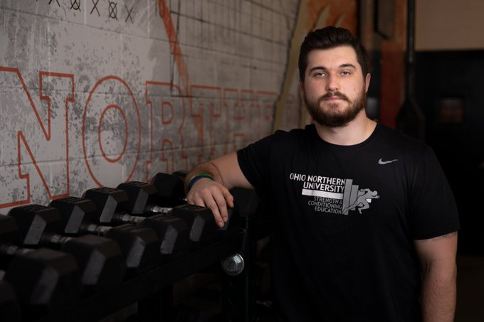 coachDeanPaul's tweet photo. Happy birthday to LB Johnny Rupp. @johnruppjr is an exercise physiology major who is pursuing the strength coach profession. He was a force on the field for the Polar Bears and his exceptional work ethic will take him far in his career and personal life. @OhioNorthernFB https://t.co/QIBjwREzkO
