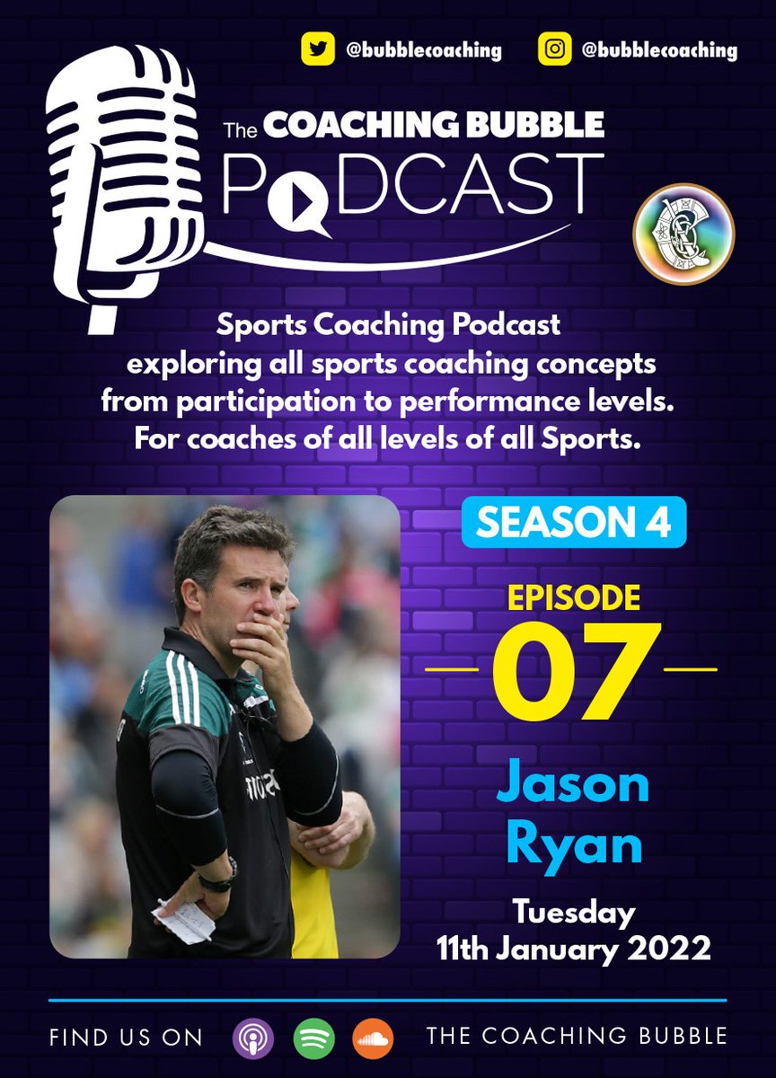 Season 4 of <a href="/bubblecoaching/">TheCoachingBubble</a> returns with Coach and Coach Educator Jason Ryan. On the show Jason chats about the the constant evolution of coaching ,setting your intentions for your sessions &amp; don’t be afraid to ask for help as a coach. 

Listen Here ⬇️
🎧linktr.ee/TheCoachingBub…