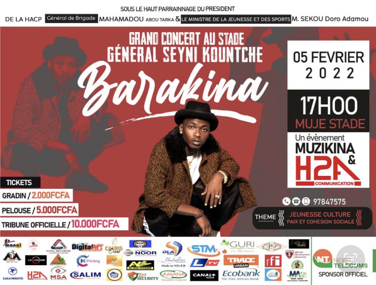 Je dépose ça ici et j’observe les retweets de mes supporteurs 😅 Muje kaway Stade le 05/02/2022 <a href="/Claudy_Siar/">Claudy Siar</a> <a href="/abder2810/">Abdourahamane Oumarou</a> <a href="/saly_queen/">Aminata Mody Salifou</a>