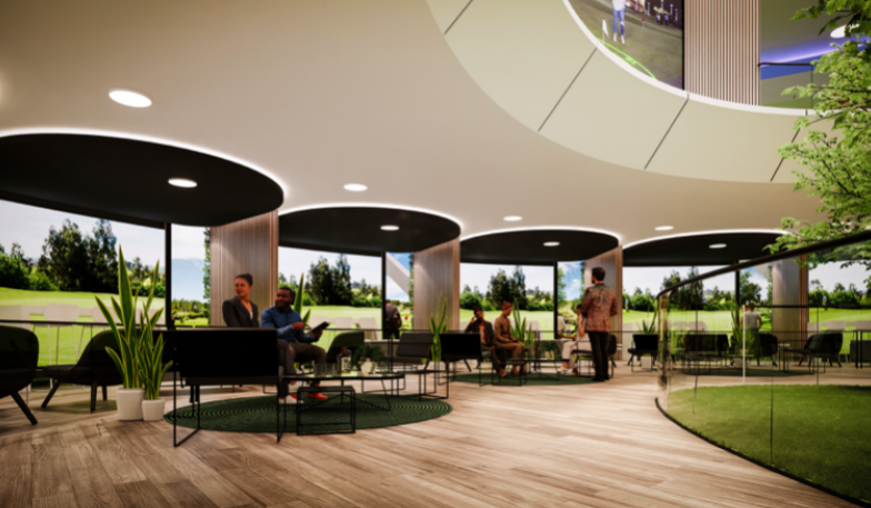 NextLinksGolf's tweet photo. NextLinks eGolf Arenas, building the missing links in golf. Enjoy full swings into a screen, chip and putt on real greens. Entertain any size group. Play as many as 100 unique games or play 18 holes. 

#nextlinks #egolfarenas #growthegame #golf https://t.co/GOI9qS6DwX