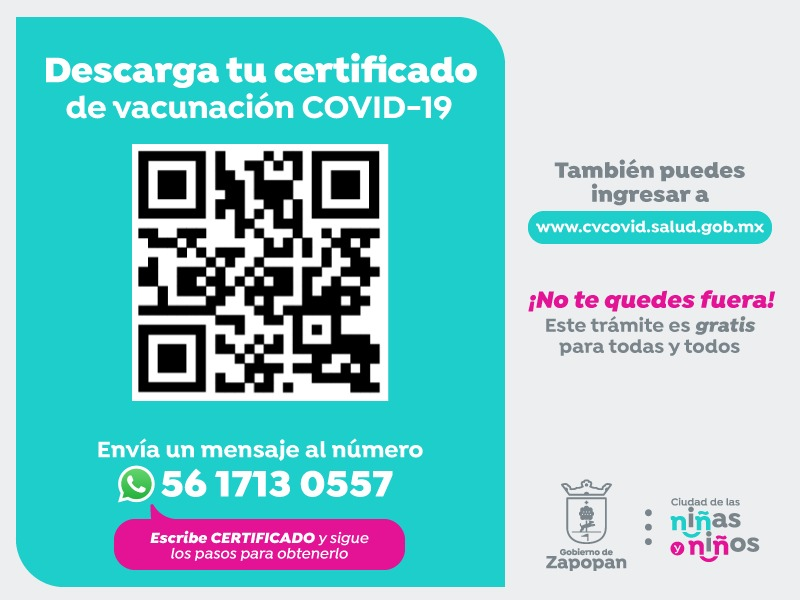 ZapopanGob's tweet photo. ¿Quieres descargar tu certificado de vacunación? 💉

Es muy fácil, solo sigue estos pasos 👇🏻 y obtenlo de manera rápida y sencilla. https://t.co/qll4lP1s3I