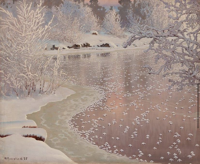 mcnsieur's tweet photo. je viens de découvrir gustaf fjæstad, l’hiver dans ses peintures est tellement délicieux... https://t.co/3TQ6nyU9cl
