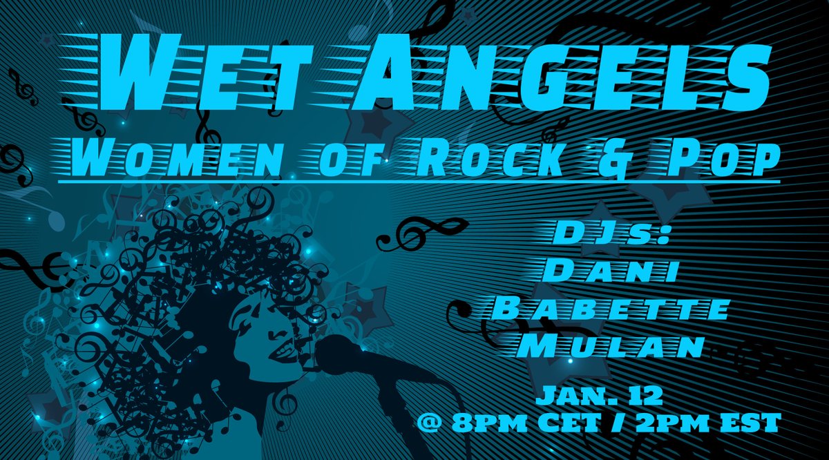 danididit3dx's tweet image. join @Mulan3DX and me along with guest DJ Babette tomorrow for a night of Women of Rock &amp;amp; Pop and everything in between starting @ 8pm CET/2pm EST at #Wet_Angels !!!
