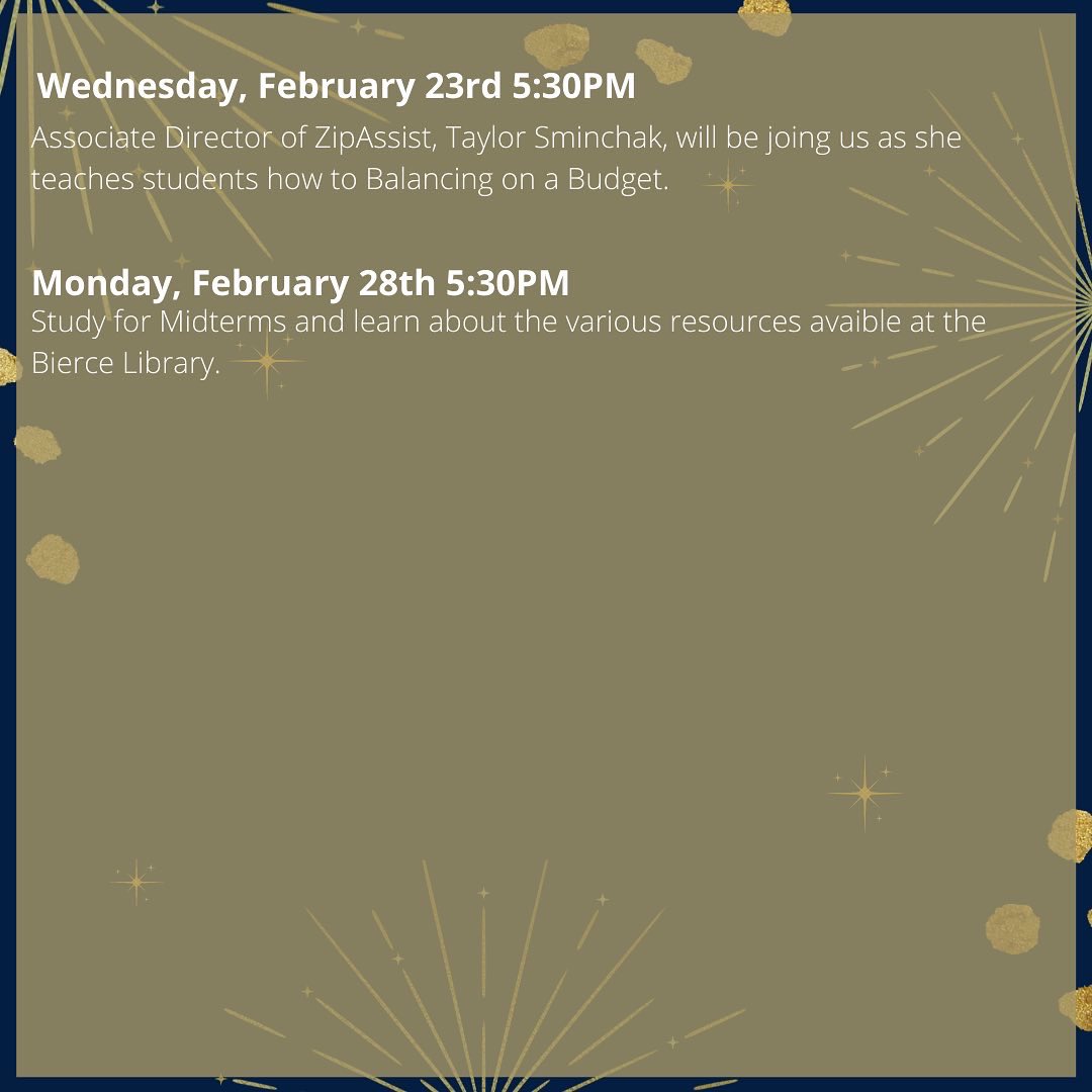 Welcome back Zips, we hope you are as ready to jump into this new semester as we are, to help celebrate the new year and semester, UA USG will be hosting a dozen events over the next month and a half to celebrate New Year New Roo. Keep an eye out for more event info!
#GoZips