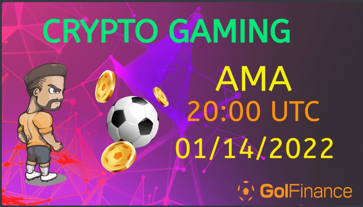 FinanceGol's tweet photo. Hey Awesome People!🤘
One of our Ambassadors @CryptoDiamondC1 💎
will talk about how you can start with #crypto #gaming🎮
on Live stage in our Discord  👇 on 01.14.2022 at 20:00 UTC

#Golffinance⚽️
👾D: https://t.co/gYQ5RxAgqQ👈

#CryptoDiamondC1💎
👾D: https://t.co/H9EezubfxP👈 https://t.co/oQ1RDgW3F9