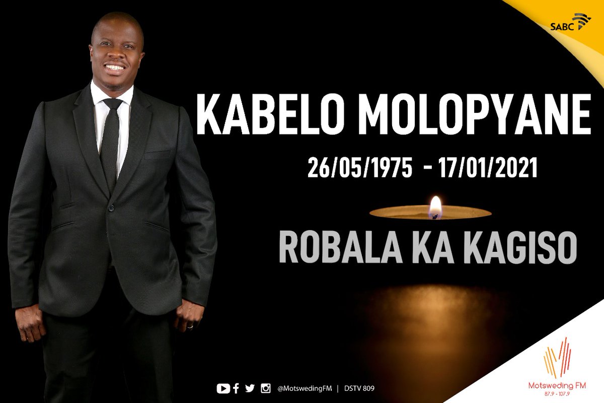 motswedingfm's tweet photo. Tswelela go robala ka kagiso morwa Molopyane 🕯

#RememberingKB https://t.co/x7y2zpVk7a