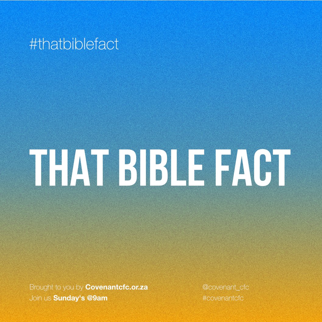 CovenantCfc's tweet photo. That Bible Fact #5
#covenantcfc #godisgood #truth #fact #churchofchrist https://t.co/YdTKaqtgcS
