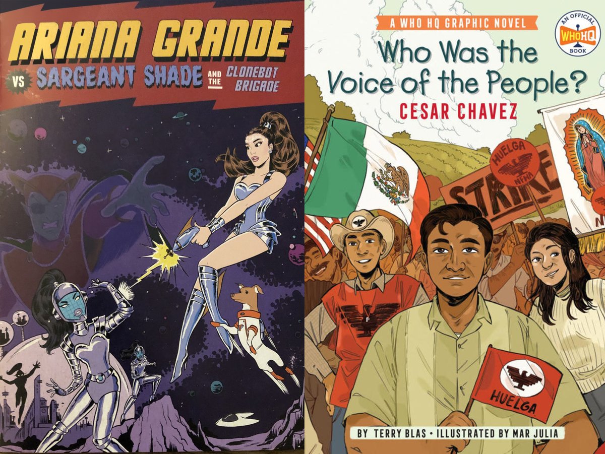 TerryBlas's tweet photo. I’m Terry Blas Rivera. Gay, Chicano artist &amp; writer. I have three graphic novels out that feature Latinx leads: Dead Weight, Hotel Dare &amp; Lifetime Passes. I wrote the Ariana Grande comic, Reptil for Marvel and a César Chávez book for Penguin. Aztec Superman art by me. Say hi! https://t.co/uFJw08VXcb