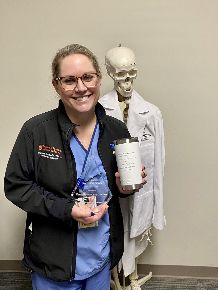 Congratulations to our very own Trauma NP Whitney Halamuda for winning Dell Seton’s APP of the year! Our team wouldn’t be the same without her!