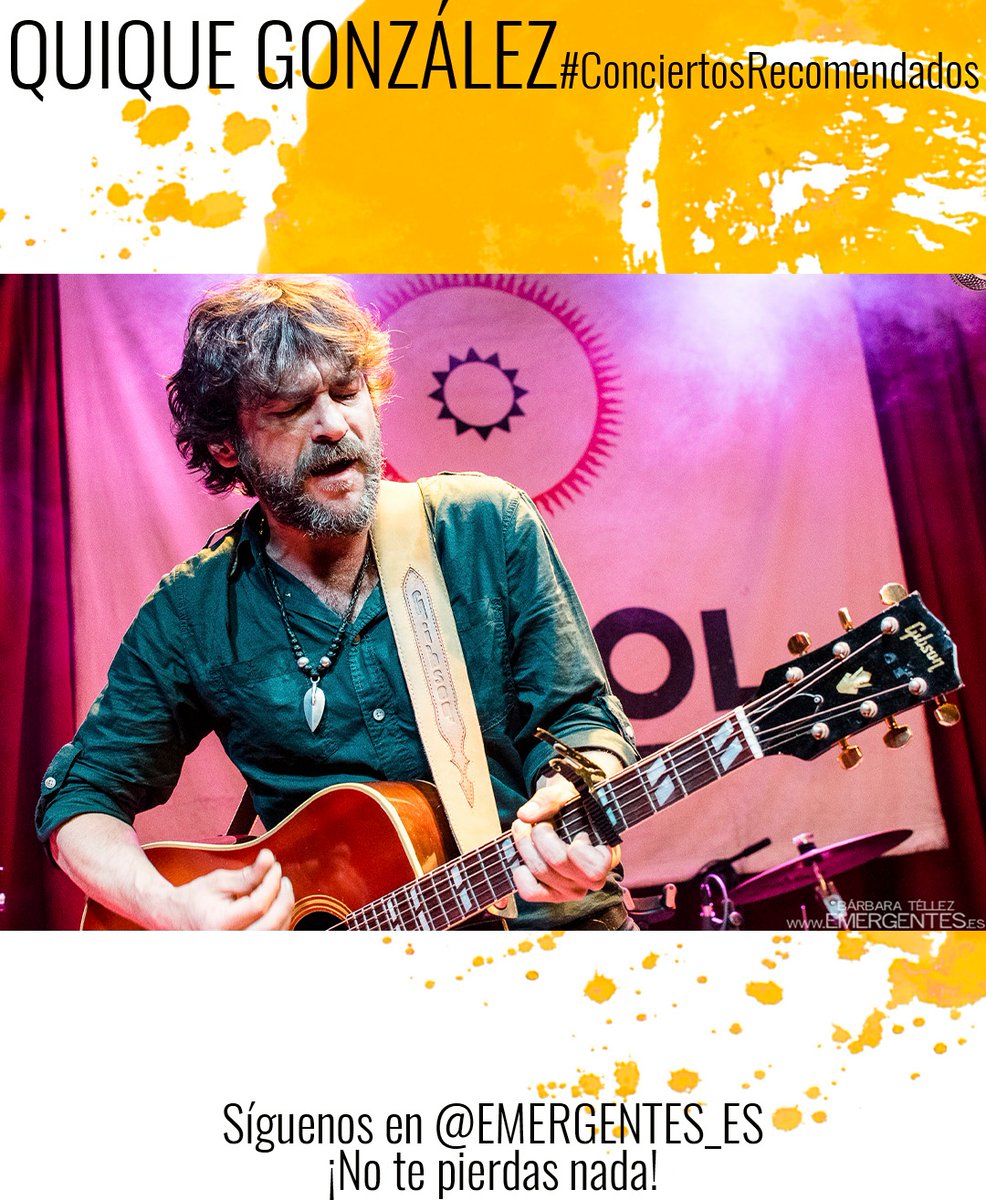 Planazo es ir a ver a @quique_gonzalez_ en <a href="/inverfest/">Inverfest</a> este viernes. Por aquí ya estamos repasando el repertorio porque nos lo pensamos cantar todo. 

📸: <a href="/bbemergentes/">BÁRBARA TÉLLEZ</a>
⁠
#conciertosrecomendados⁠ #PlanesMadrid #fotografiadeconciertos #conciertosmadrid