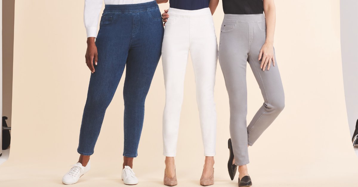 Foxcroft's tweet image. Our denim collection: Effortless, Flawless Figure-flattering Comfort.  Click the link in our bio to find your perfect denim fit!#foxcroftstyle #denimcollection
