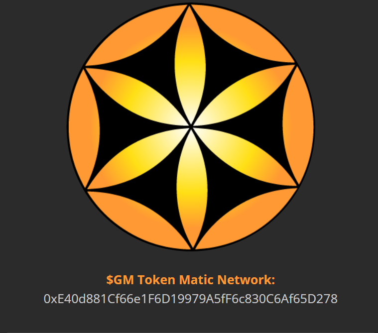 Have you heard about the <a href="/315Guild/">315Guild.eth🧡(ᵍᵐ,ᵍᵐ)💜</a> 's native token?

$GM - Available now on the <a href="/0xPolygon/">Polygon</a> network
0xe40d881cf66e1f6d19979a5ff6c830c6af65d278
🚀
315Guild.io
