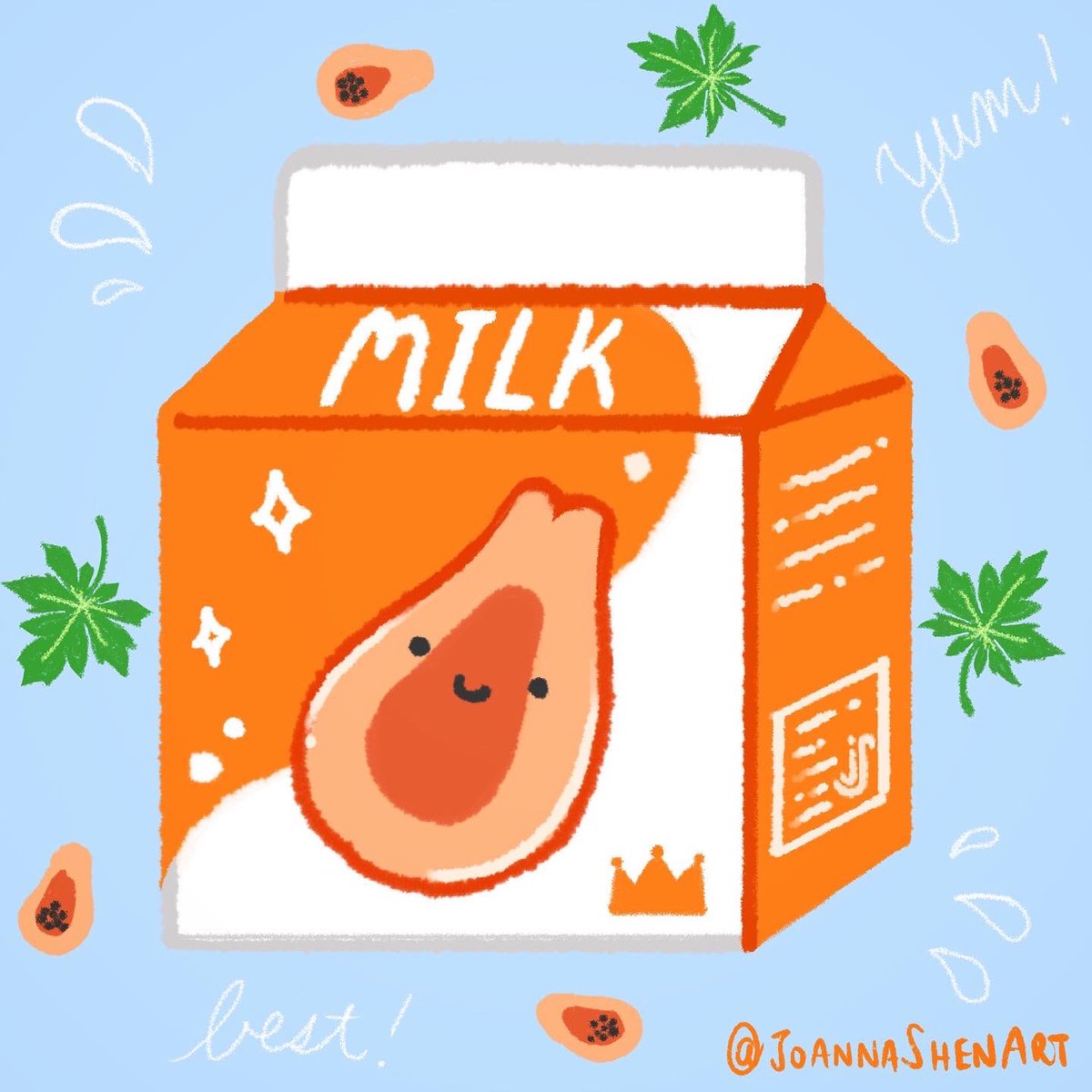 Happy New Year! I miss Taiwan and drew a Papaya Milk ;u;
.
Fun fact, I’ll be tabling at <a href="/animeimpulse/">ANIME Impulse™ | アニメ インパルス</a> this coming weekend (1/15-1/16), and I’ll be selling this bad boi as a keychain and sticker! 🧡
.
More updates to come 🌸