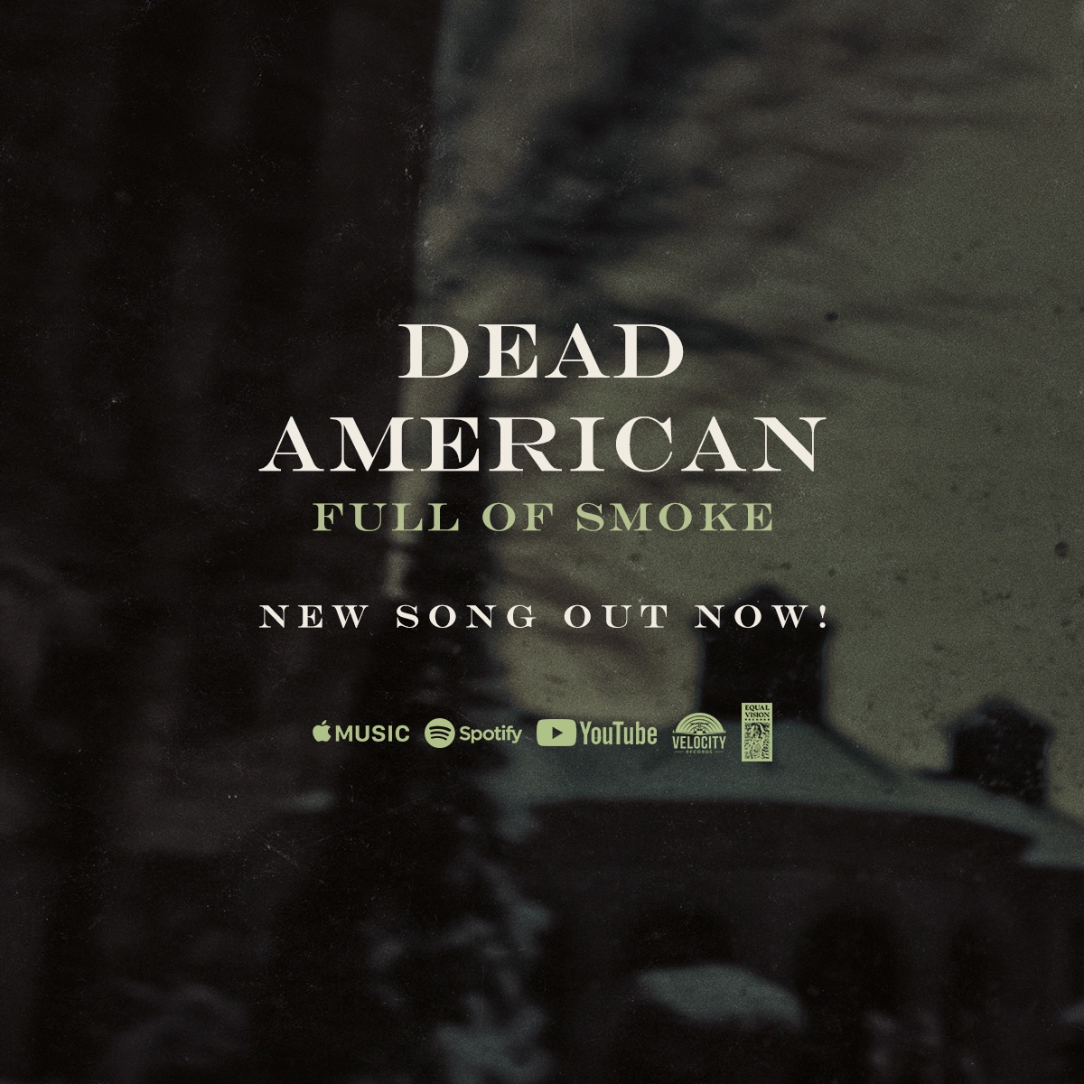 Dead American (@deadamerican_) on Twitter photo Pre-order our full length record “New Nostalgia” and listen to the second single “Full of Smoke” now at velocity.lnk.to/smoke
<a href="/equalvision/">Equal Vision Records</a> <a href="/VelocityRecords/">Velocity Records</a> Pre-order our full length record “New Nostalgia” and listen to the second single “Full of Smoke” now at velocity.lnk.to/smoke
<a href="/equalvision/">Equal Vision Records</a> <a href="/VelocityRecords/">Velocity Records</a>