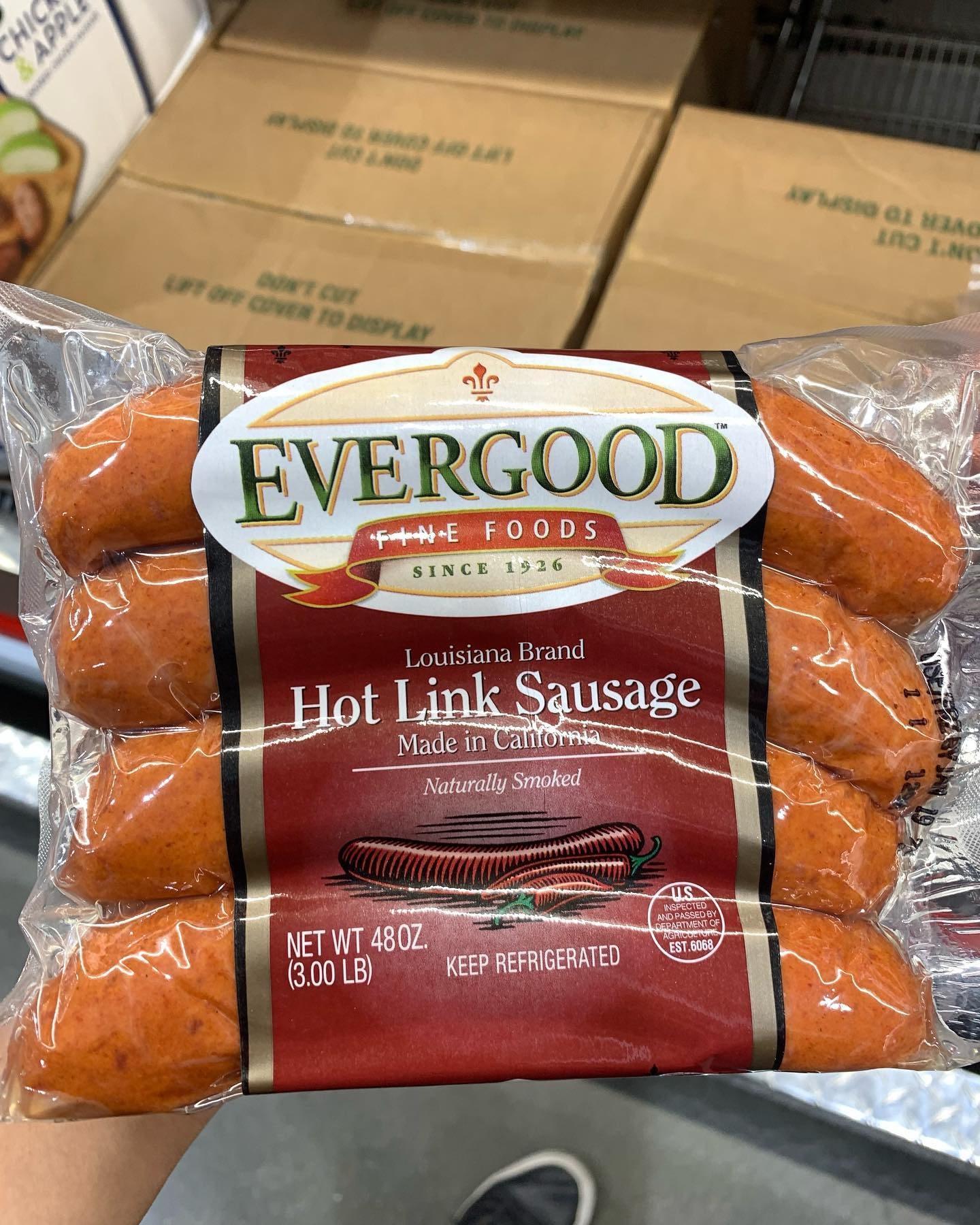 Evergood Louisiana Hot Sausage 12 oz