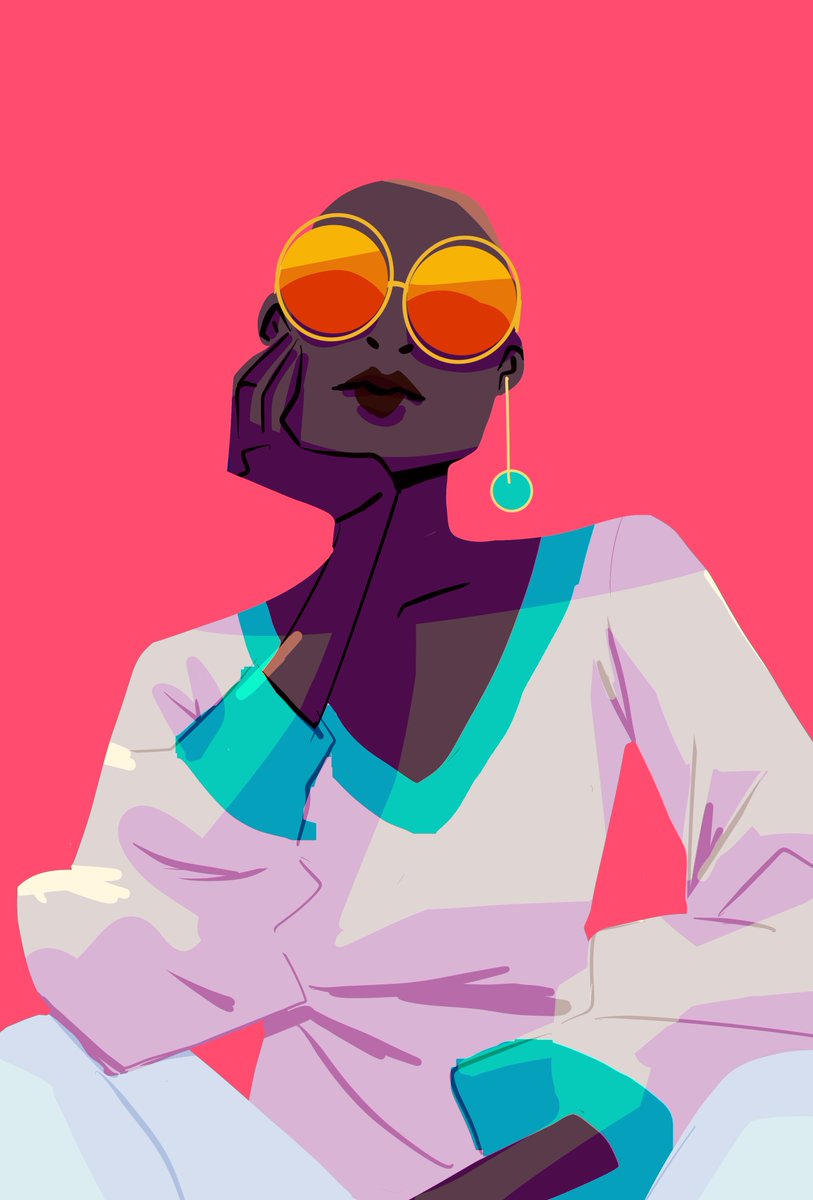 LamaroSmith's tweet photo. I am Maro. I create Afro-Caribbean, fantasy, pop art #PortfolioDay https://t.co/IbLum1cfv5