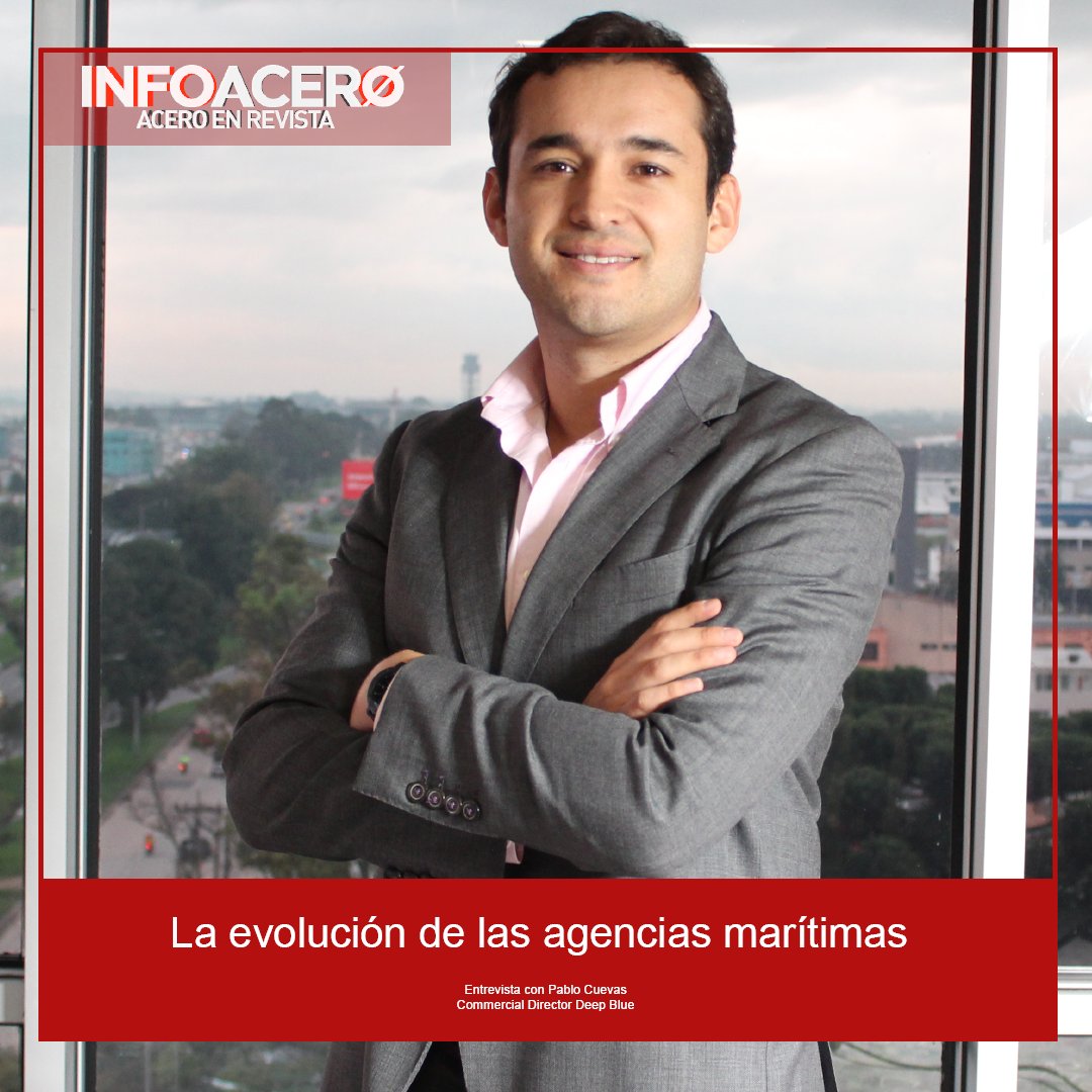 Los invitamos a leer La evolución de las agencias marítimas. La entrevista con Pablo Cuevas, Commercial Director de Deep Blue, para Infoacero >> bit.ly/3461gMH <<