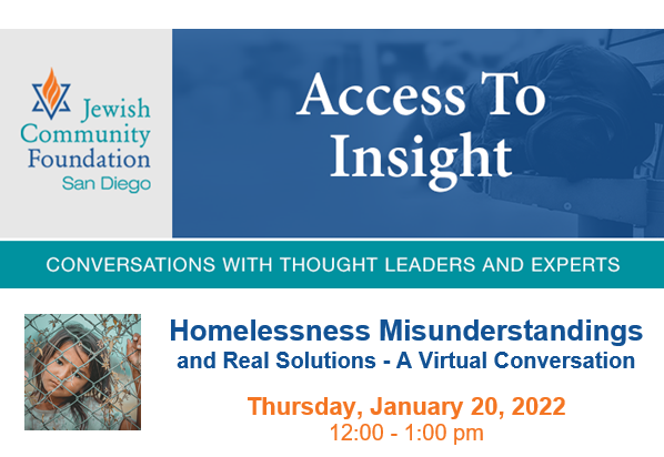 jcfsandiego's tweet photo. Interested in learning about #homelessness and want some real solutions? Join us for #AccessToInsight on January 20th to hear from our panel of those working in the field. Register now at https://t.co/B0FnfrIMly

@Giv4SDHomeless #SanDiego #GiveWithJCF @CityHeightsCDC @LGBTCenter https://t.co/Bd5iSYzqJi