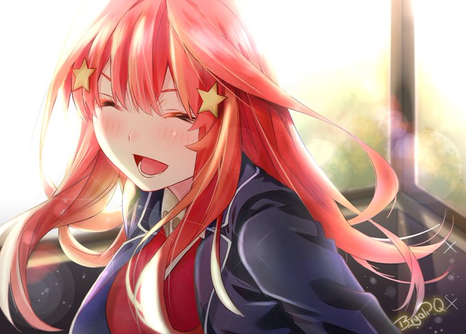 bryalさんがTwitterに投稿した中野五月(五等分の花嫁)のイラスト。