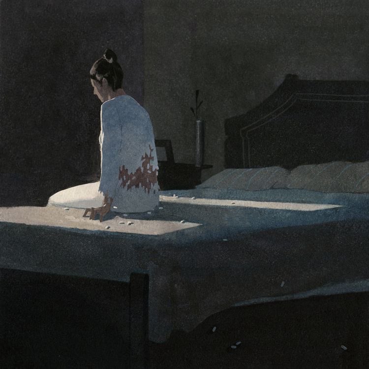 eliesaaabs's tweet image. Lonely girl rots away in her bedroom paintings. No I get it.