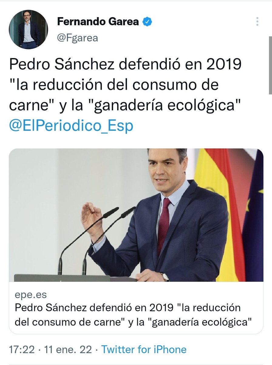 Maravilloso ejemplo de como funcionan los medios de comunicación: Fernando Garea tuitea hoy, a las cinco de la tarde: