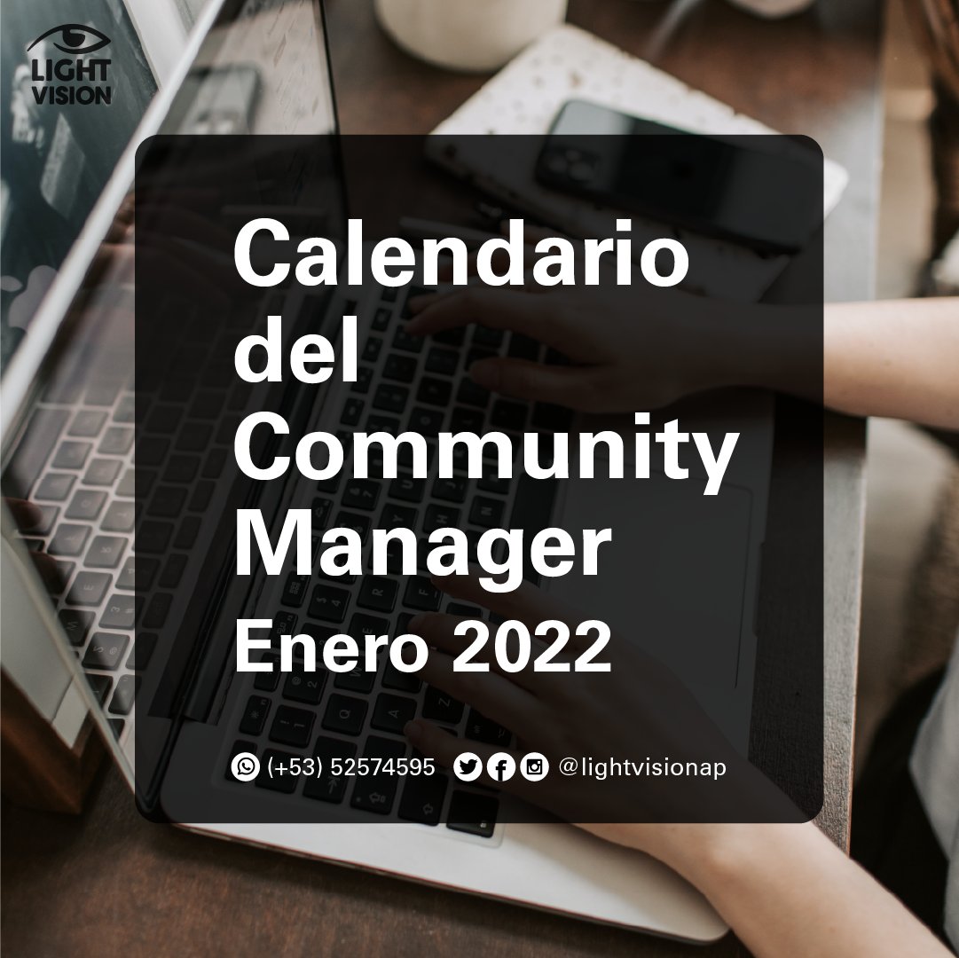 LightVisionAP's tweet image. 🤓 Fechas destacadas de Enero para tus publicaciones en redes sociales 😉
• 
•
•
Es tiempo ¡Vive el Éxito! 😌