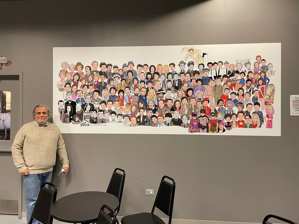 A mural I did for The Comedy Shrine near Chicago.