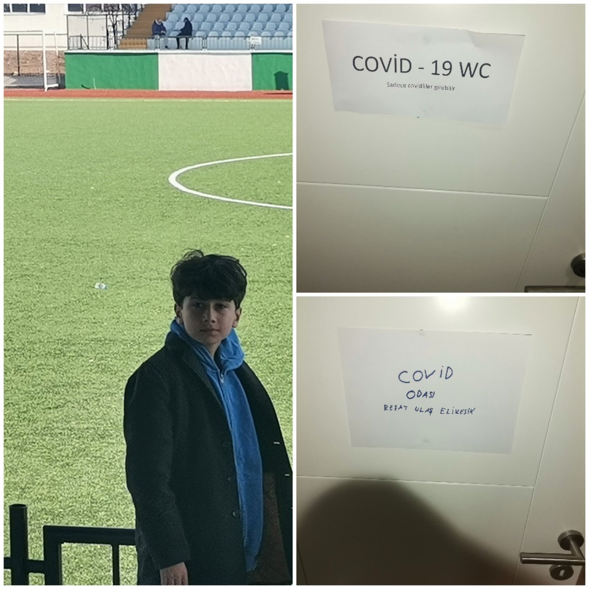 Oğlum Reşat Ulaş Elikesik test sonucu pozitif çıktı. Evde yaptığı uygulamayı paylaşmak istedim. Lütfen dikkat ediniz. Biz büyükler bence bunları yapmıyoruz.